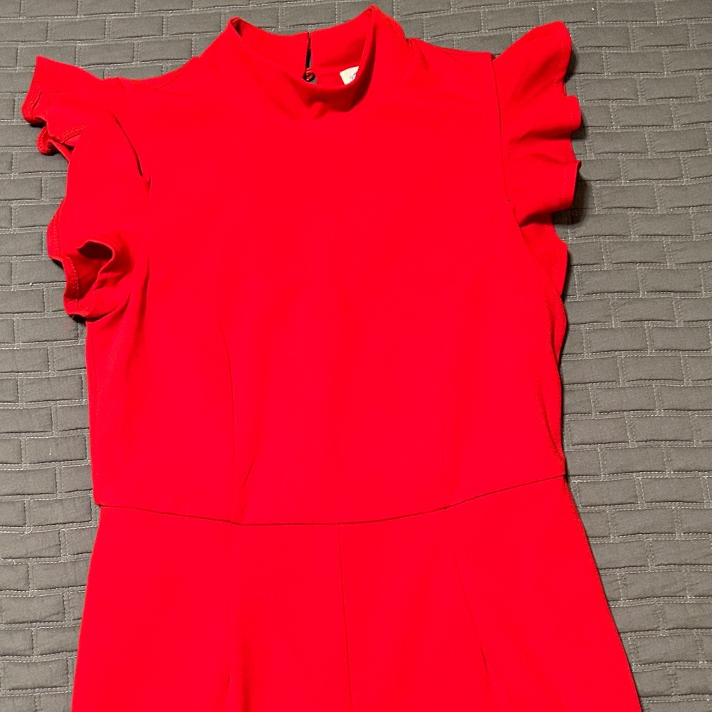 Francesca's | Women's Red Jumpsuit | Size Medium - Picture 4 of 9